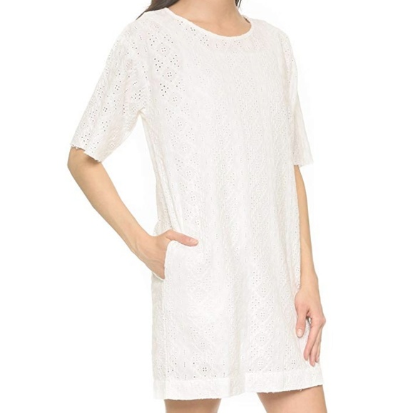 NWT current/elliott eyelet t-shirt dress - Picture 3 of 5